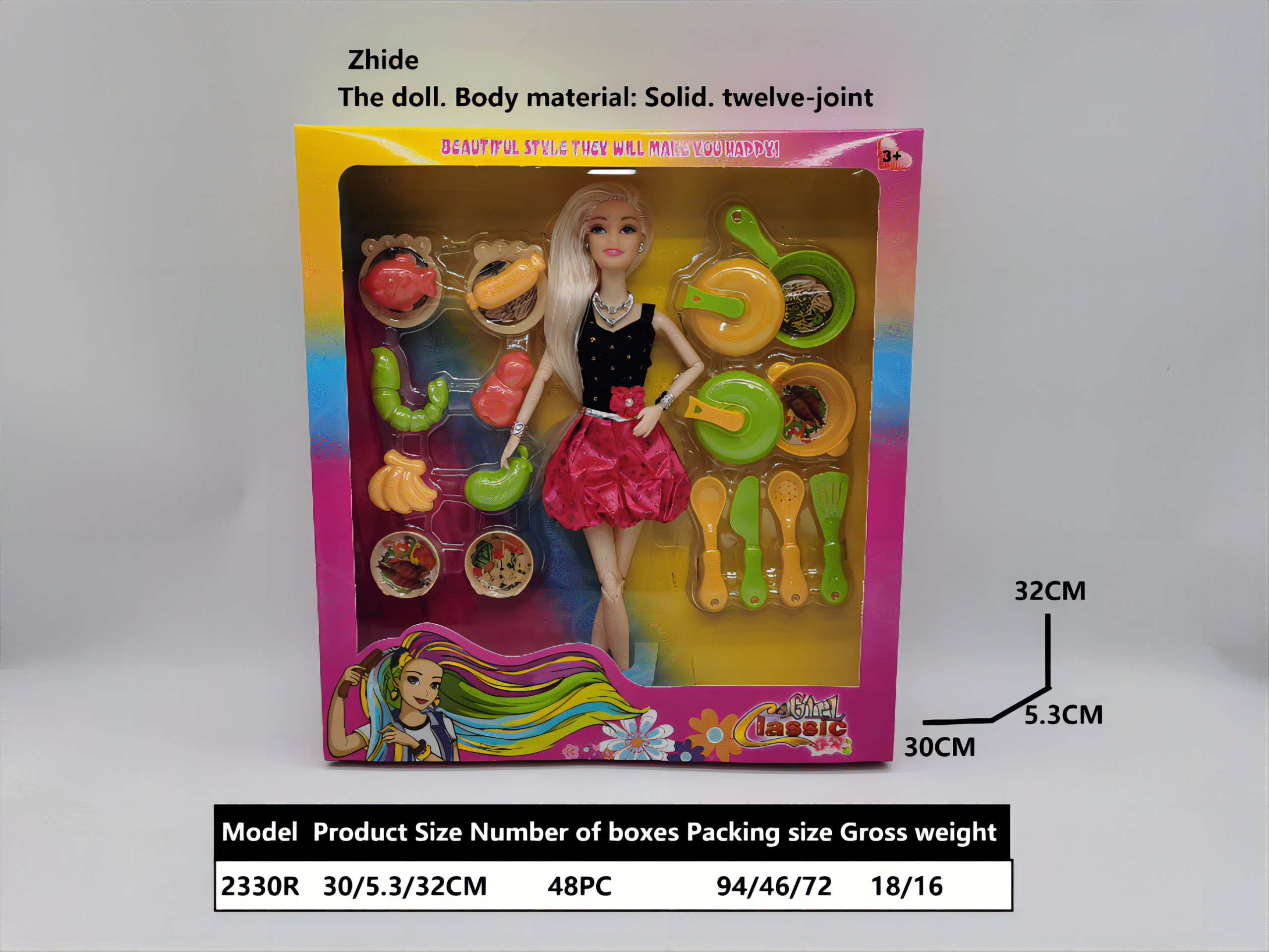 11.5 Fashion Princess Doll match: Kitchen set